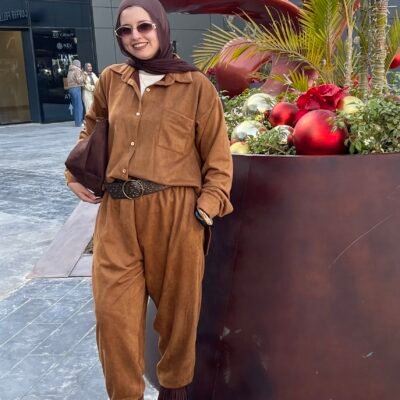 Signature Suede Set in havan