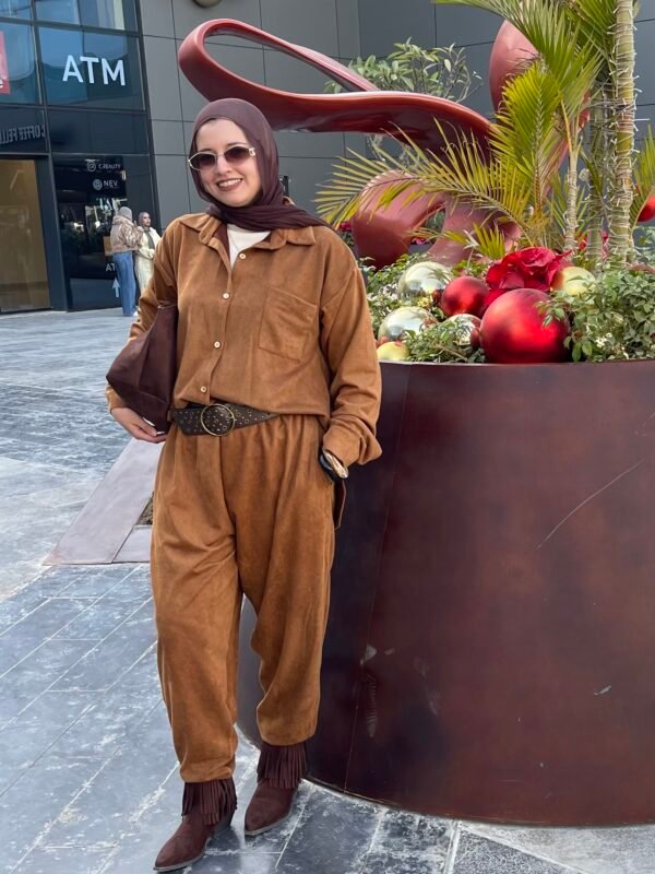 Signature Suede Set in havan