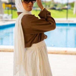 Linen Shirt In Brown