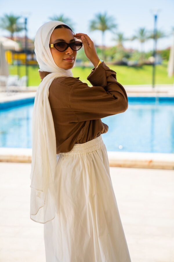 Linen Shirt In Brown