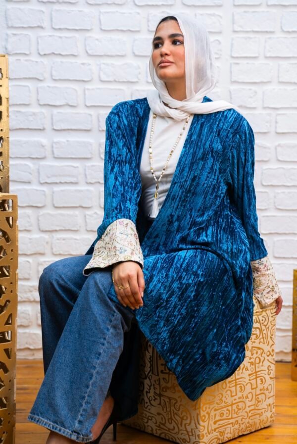 Asalah Kaftan in Teal