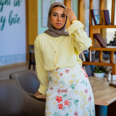 Linen Shirt In Butter Yellow