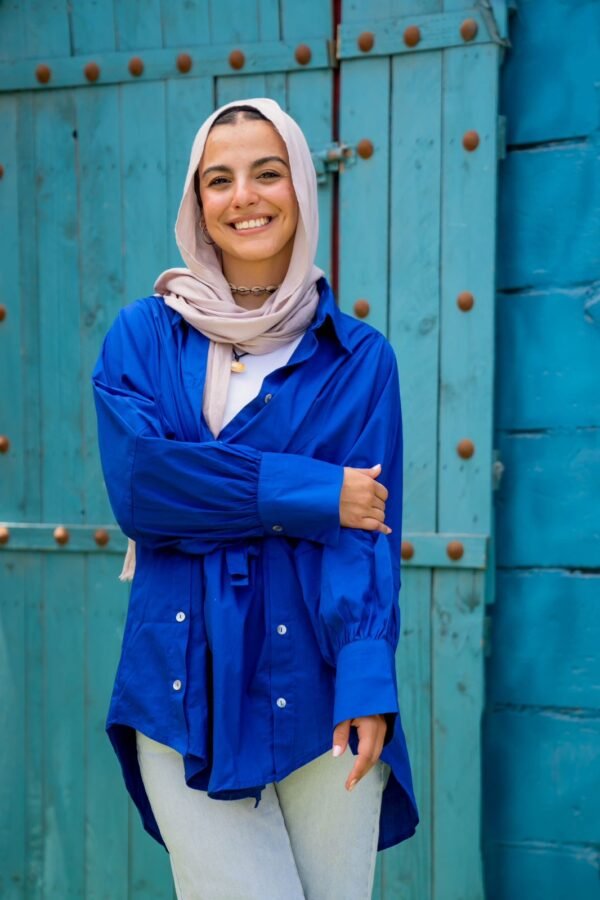 Poplin Shirt In Royal Blue