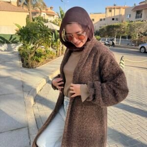 Olfa Wool Coat in Brown