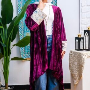 Asalah Kaftan in Purple